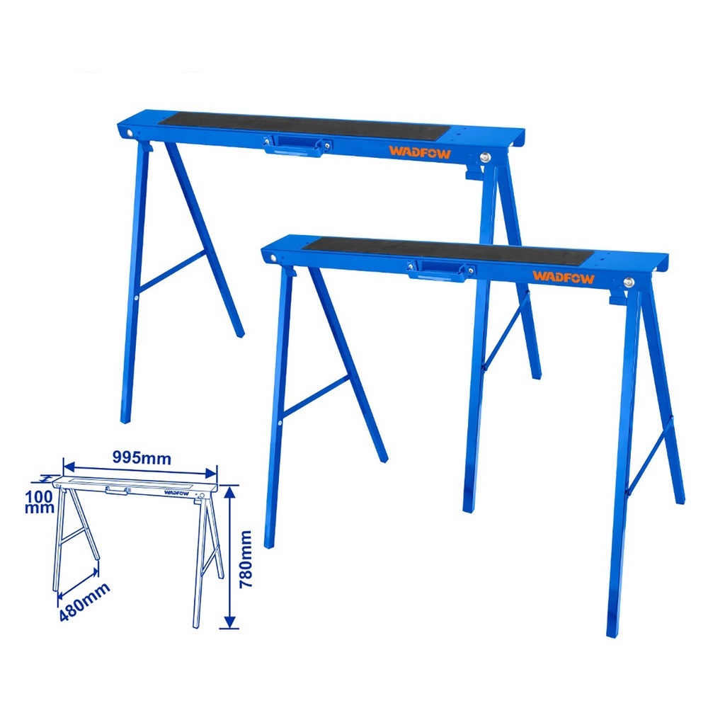 [34070] Caballete Plegable 2 Piezas 100KG 995X480X780MM