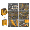 Carro de Herramientas Industrial Metal 328 Piezas 7 Cajones