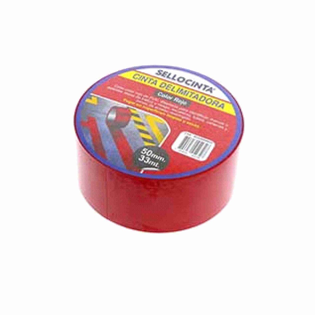 [16087] Cinta Delimitadora de Seguridad 50MMX33M Rojo Sellocinta