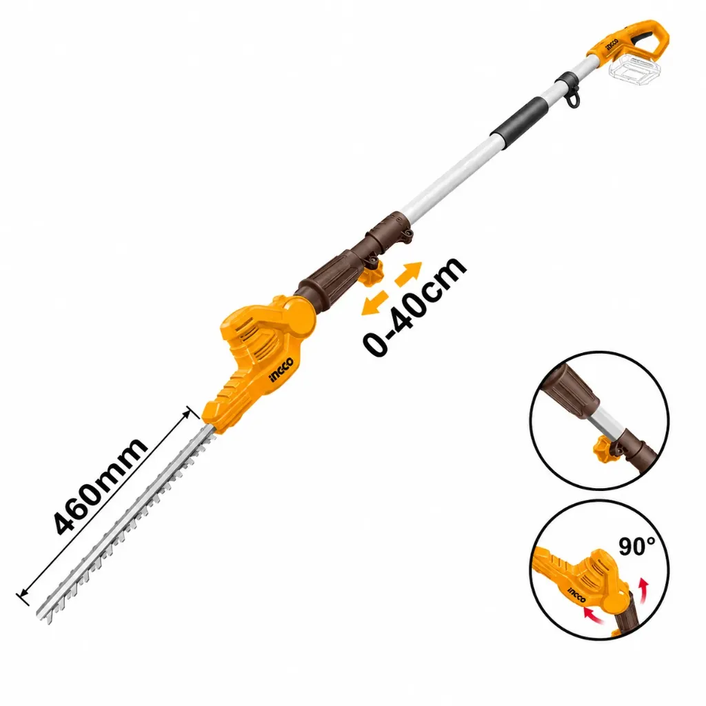 [35516] Cortaseto con Pertiga Inalámbrico 20V/460MM
