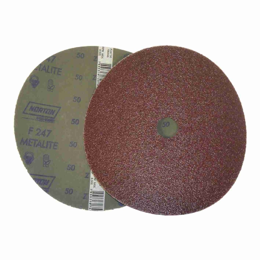 [15671] Disco de Fibra Desbaste Adhesivo F-247 180X22MM 7" G60