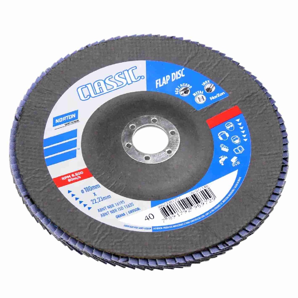 [12680] Disco Traslapado Metal R-822 180X22MM 7" G60