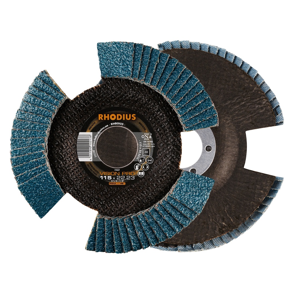 [34947] Disco Traslapado Vision Pro Proline Ii 115X22,23MM 4 1/2" G40 Rhodius 210637