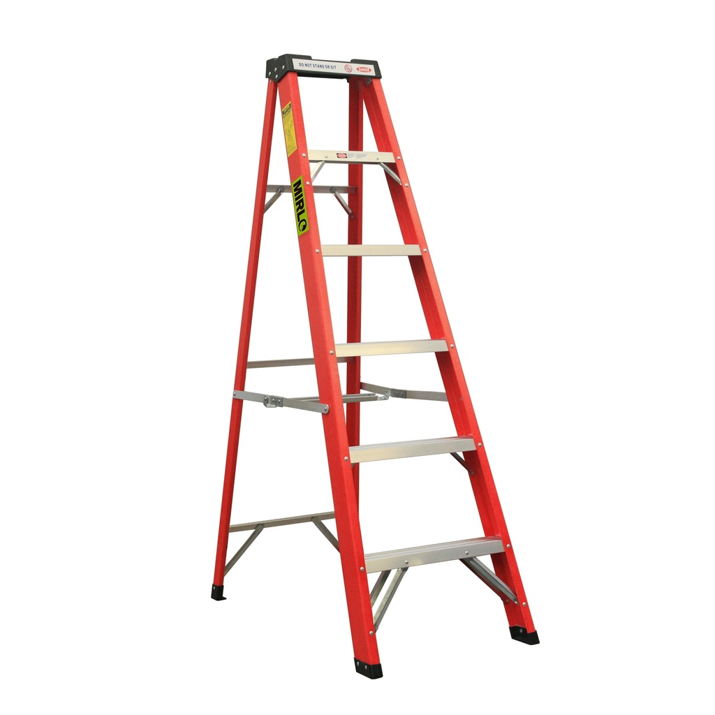 [33211] Escalera de Tijera Fibra de Vidrio 6 Peldaños