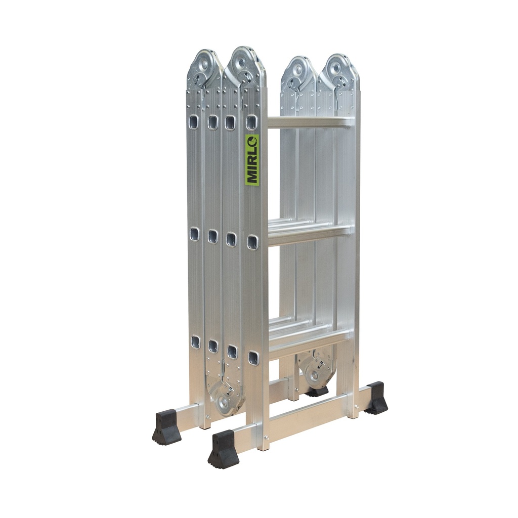 [33208] Escalera Multiproposito Aluminio 150KG 4X3 12 Peldaños