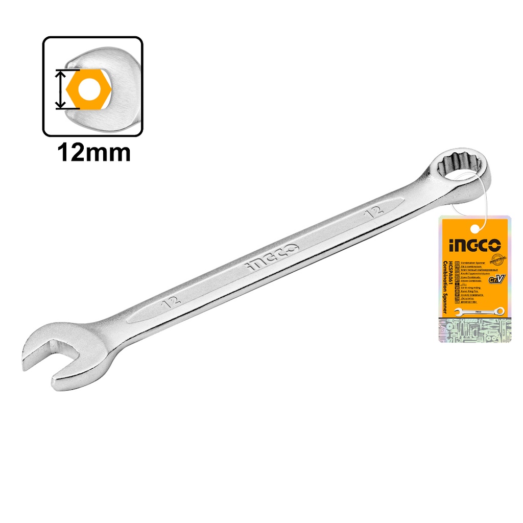 [35530] Llave Industrial Punta Corona 12X161MM