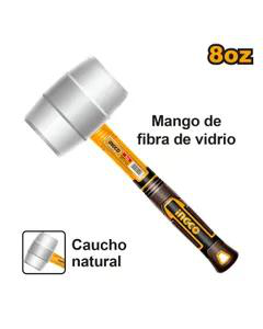 [35058] Mazo de Goma Industrial Mango Fv 220GR/8OZ Blanco