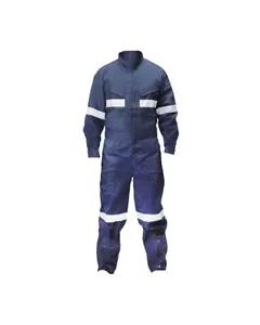 [17186] Overol Canvas con Cinta Reflectiva Talla S Azul