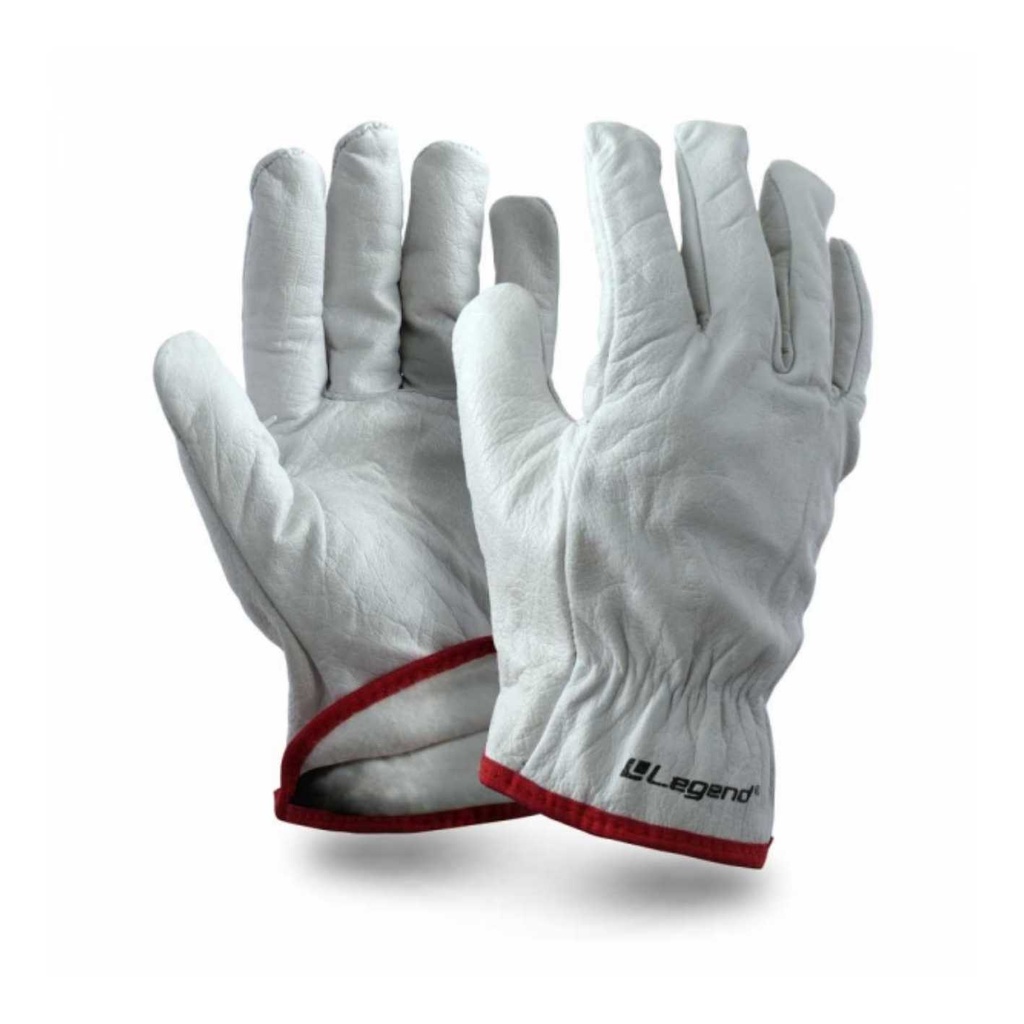[16542] Par de Guantes Cabritilla Sin Forro Talla 10 Cromo Legend
