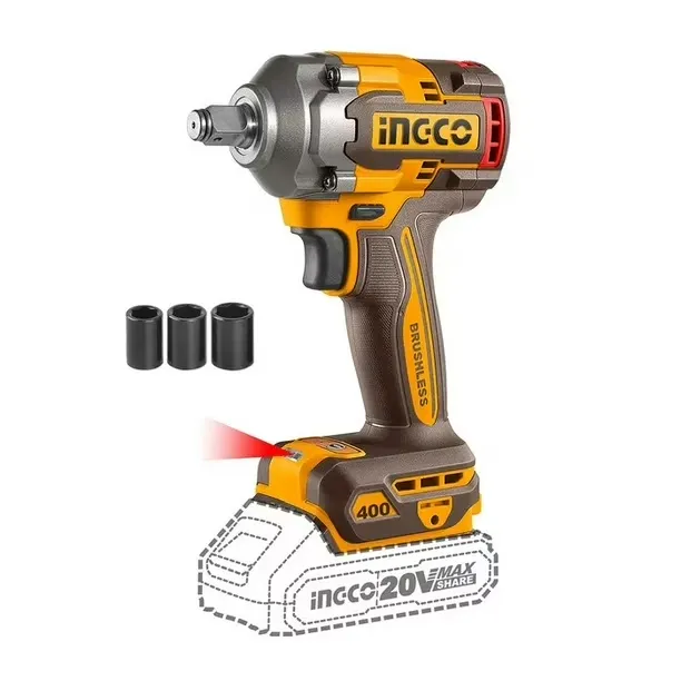 [35488] Pistola de Impacto Brushless Inalámbrica Industrial 1/2" 20V / 400Nm