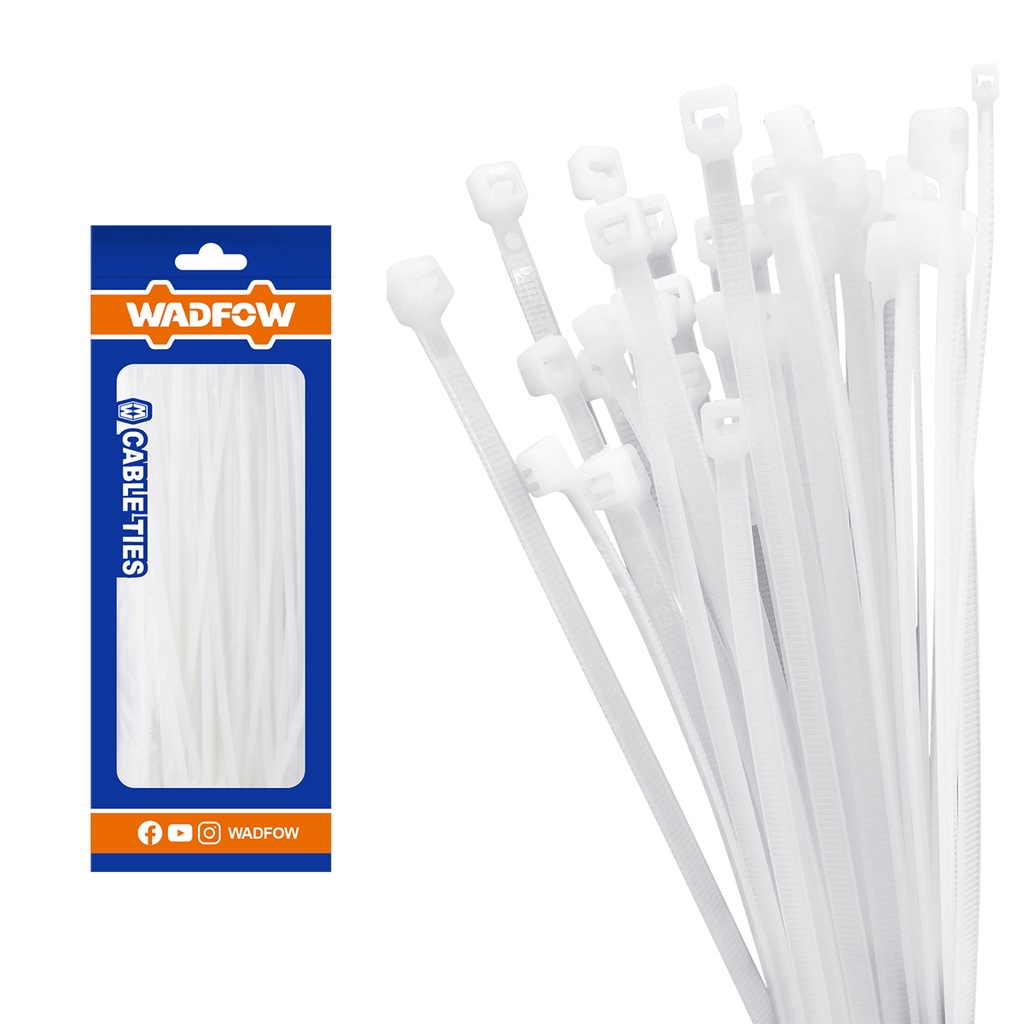 [36332] Set Amarras Plastica 100 Piezas 2,5X100MM Blancas