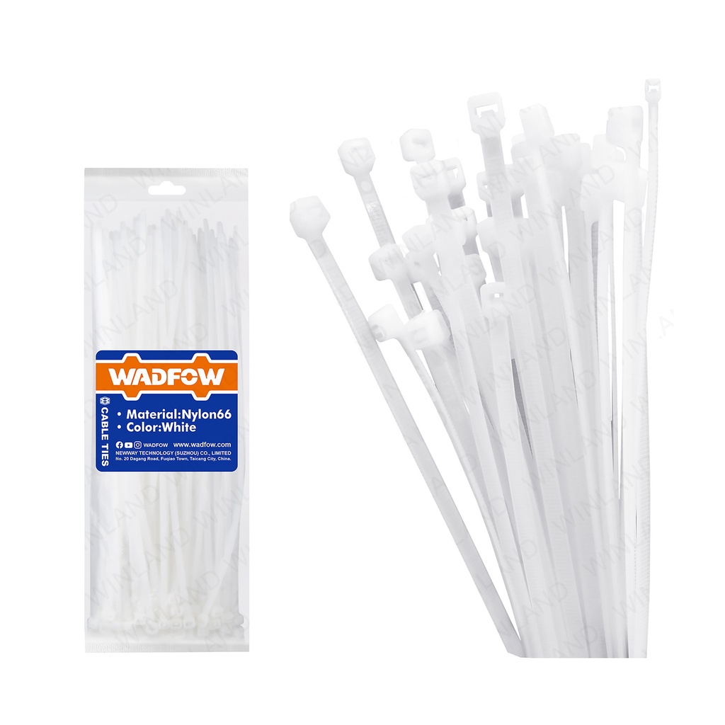 [34082] Set Amarras Plastica 100 Piezas 7,2X400MM Blanco