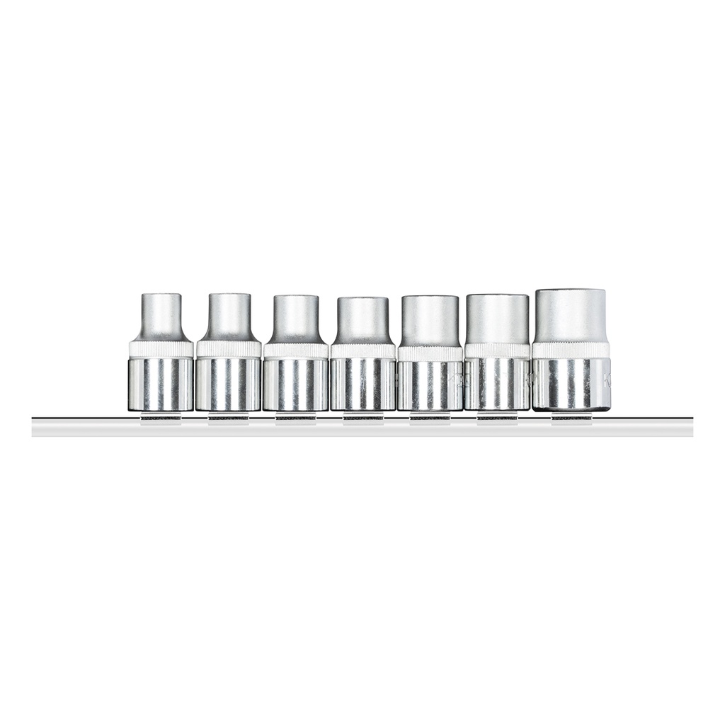 [36746] Set Dados 1/2" Tx E10-E20 +barra 8" R61208007 7 Piezas Red 3300028