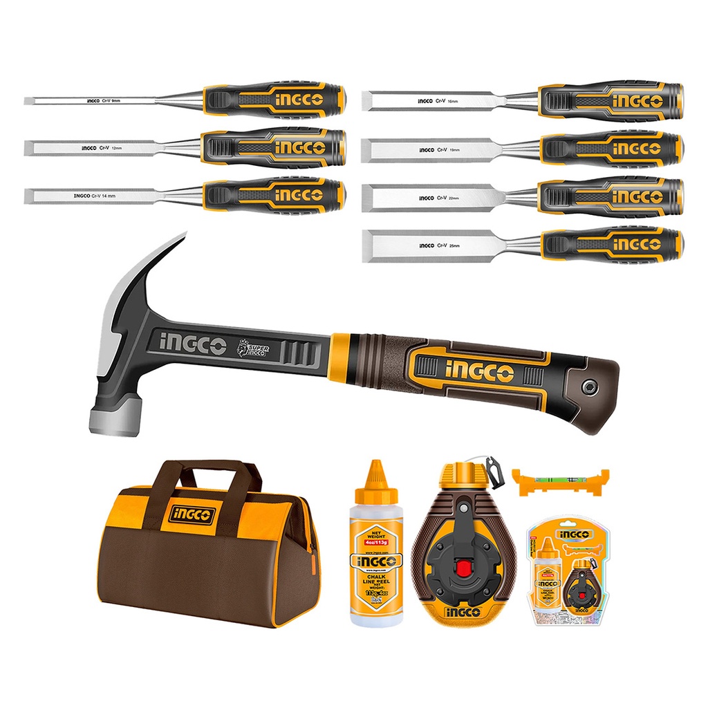 [36111] Set Herramientas Carpinteria Industrial 10 Piezas