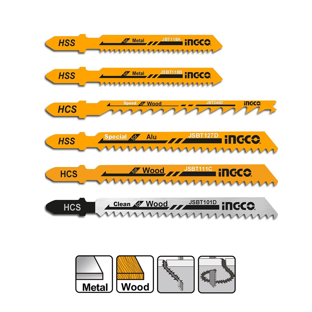 [35499] Set Hojas Sierra Caladora Industrial para Madera Metal 20 Piezas
