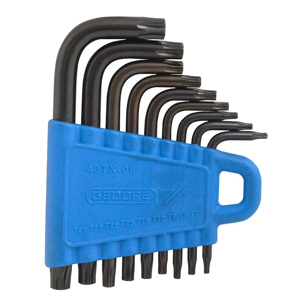 [36615] Set Llaves Torx Gtx 43TX-09 T7-T40 9 Piezas 024620