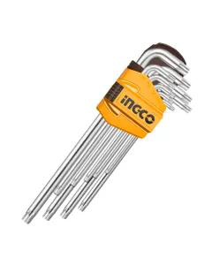 [33820] Set Llaves Torx Largas Industrial 9 Piezas T10-T50