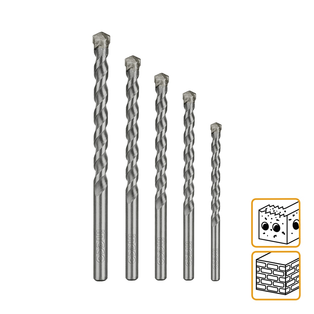 [10883] Set Brocas para Concreto 5 Piezas 4-10MM