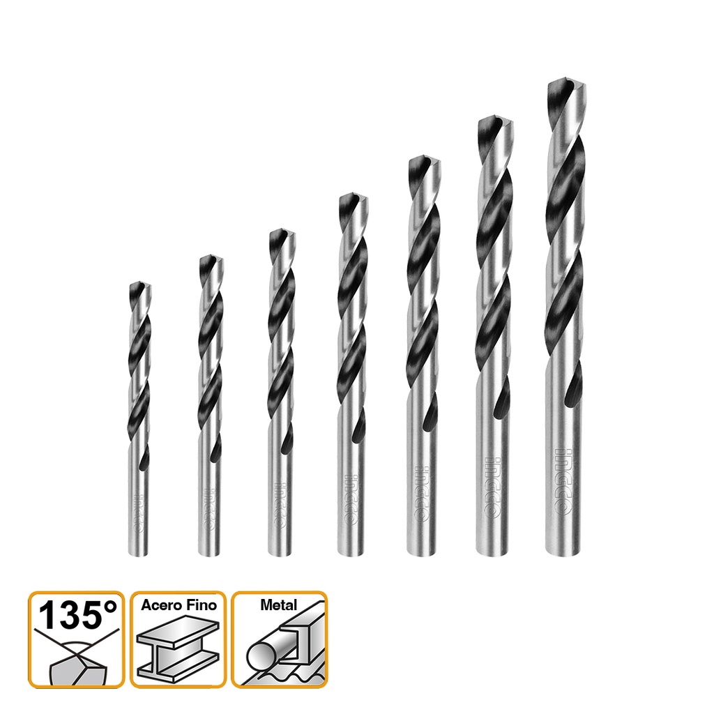 [29656] Set de Brocas para Metal 7 Piezas 2-6MM