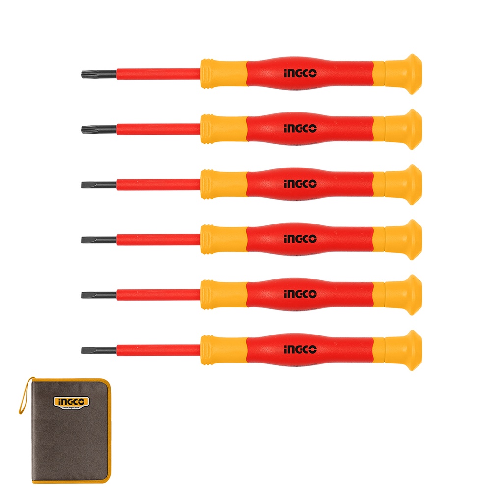[33984] Set Destornillador Precisión Industrial Aislado VDE 6 Piezas