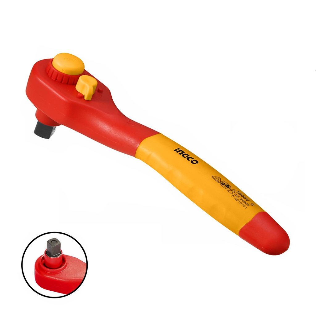 [35527] Llave Chicharra Industrial Aislada Vde 36T 1/2"